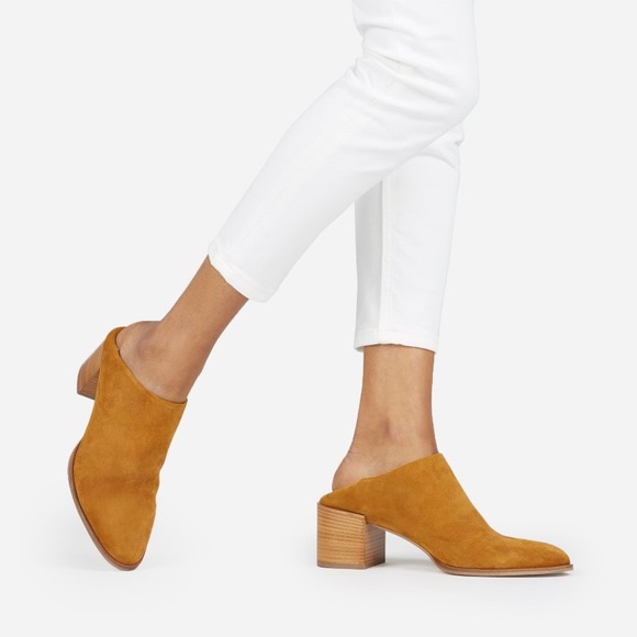 Everlane Shoes Everlane Suede Heel Mules In Mustard Poshmark Everlane Shoes Everlane Suede Heel Mules In Mustard Poshmark